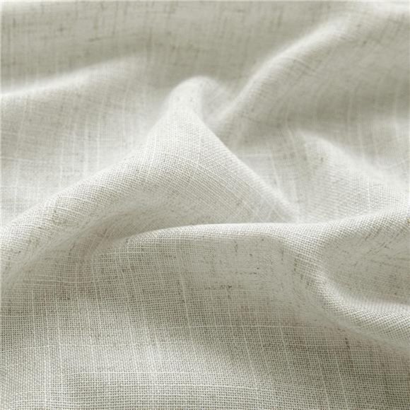 Natural Linen Curtains 84 Inch Length 2Panel Rod Pocket Ivory Cream Colored Boho - Picture 6 of 7